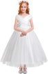 White Communion dress Dresses Little Palace Store 3-4T White - Satin